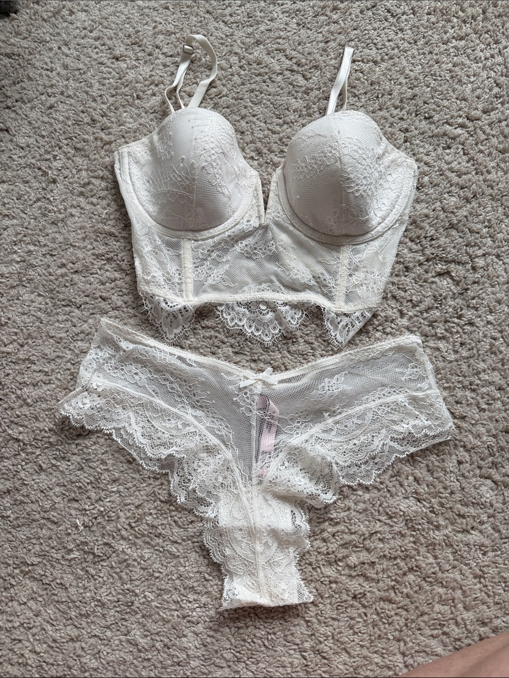 Victoria Secret lace bralette and Pantie set